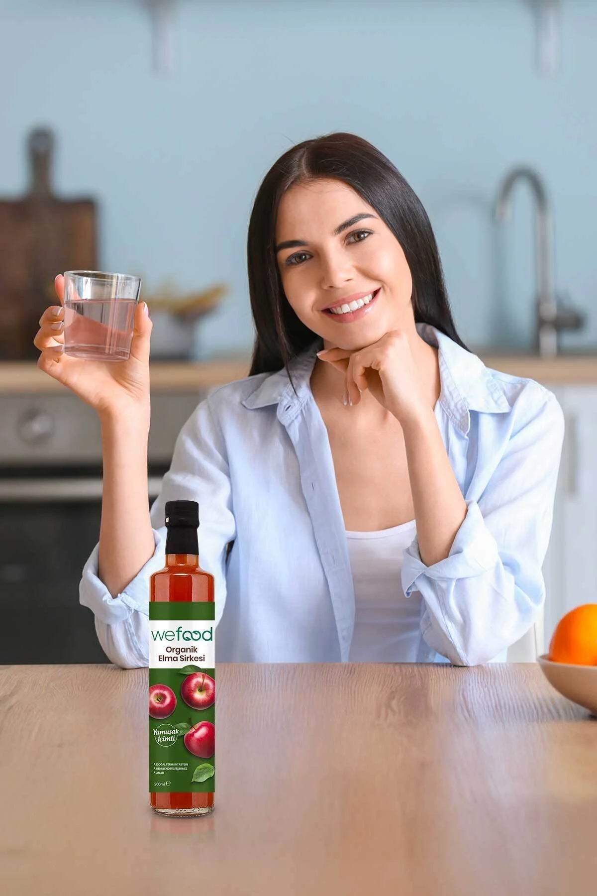 Wefood Appelazijn – 100% Appel – Natuurlijk Gefermenteerde Appelazijn – 500 ml