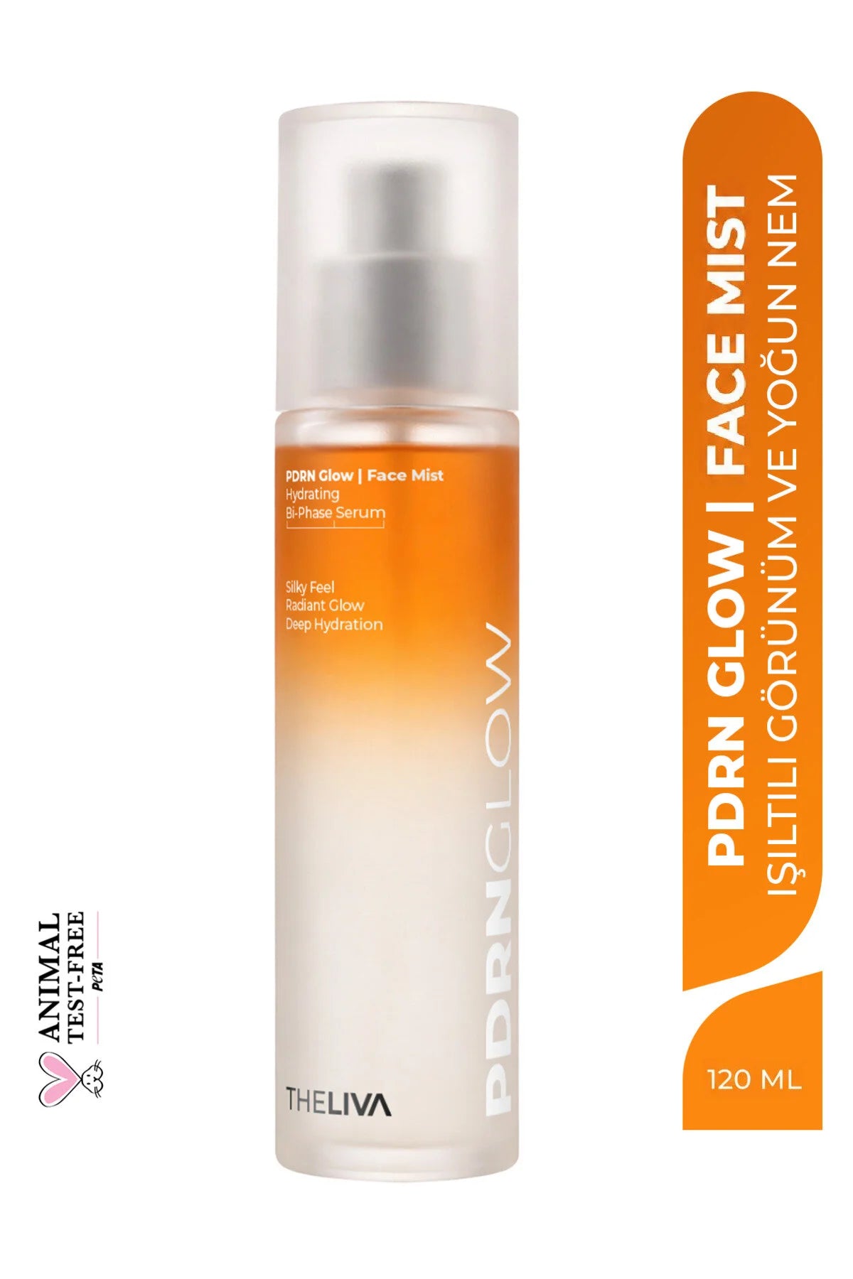 Theliva PDRN Glow Face Mist Hydrating Bi-Phase Serum 120 ml