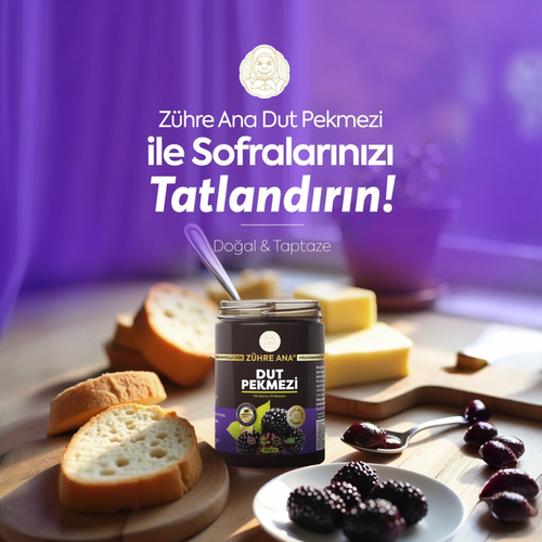 Zühre Ana Dut Pekmezi 400 g | 100% Mulberry Molasses Zonder Toegevoegde Suiker