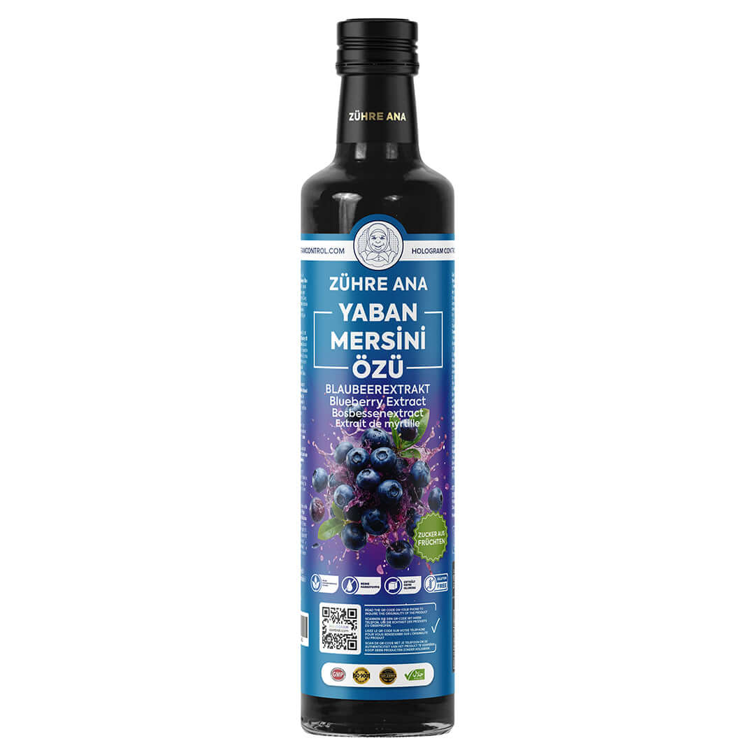 Zühre Ana Yaban Mersini Özü – Natuurlijke Bosbessenextract Siroop 640g | Zonder Toegevoegde Suiker