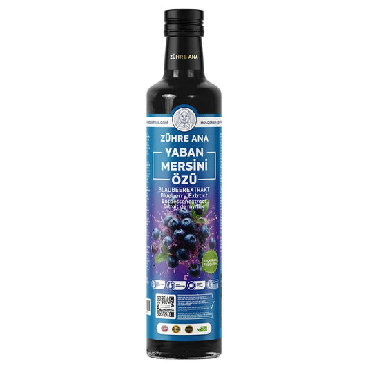Zühre Ana Yaban Mersini Özü – Natuurlijke Bosbessenextract Siroop 640g | Zonder Toegevoegde Suiker