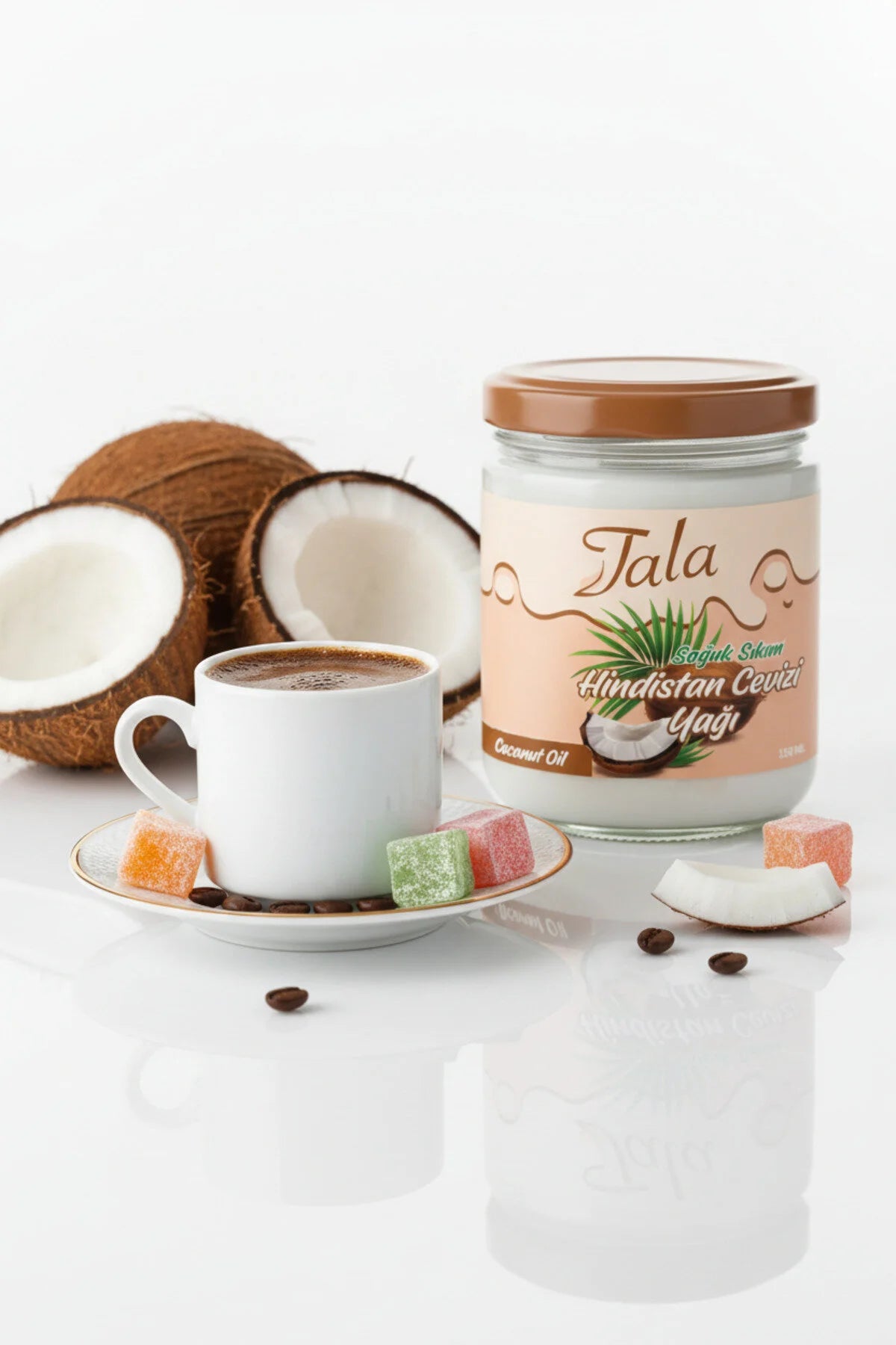 Tala Koudgeperste Kokosolie 250 ml | 100% Cocos Nucifera Olie | Voor Huid & Haar