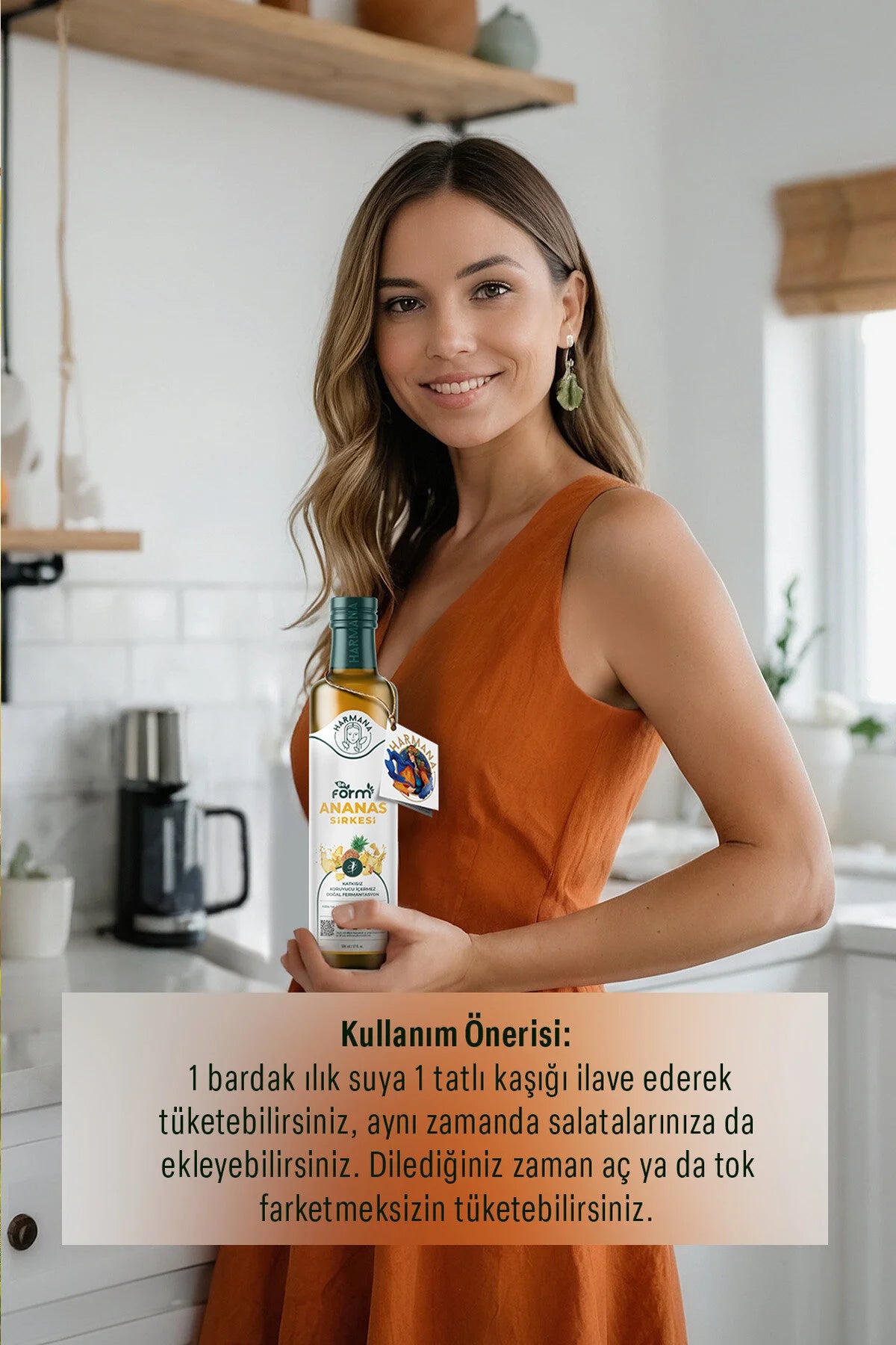 Harmana BeForm Ananas Sirkesi – Ananasazijn – Natuurlijk Gefermenteerd – Ongefilterd & Ongepasteuriseerd – 500 ml