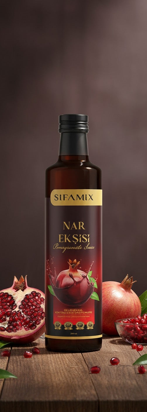 Şifamix Nar Ekşisi – Natuurlijke Granaatappelsiroop 340g | Zonder Toevoegingen