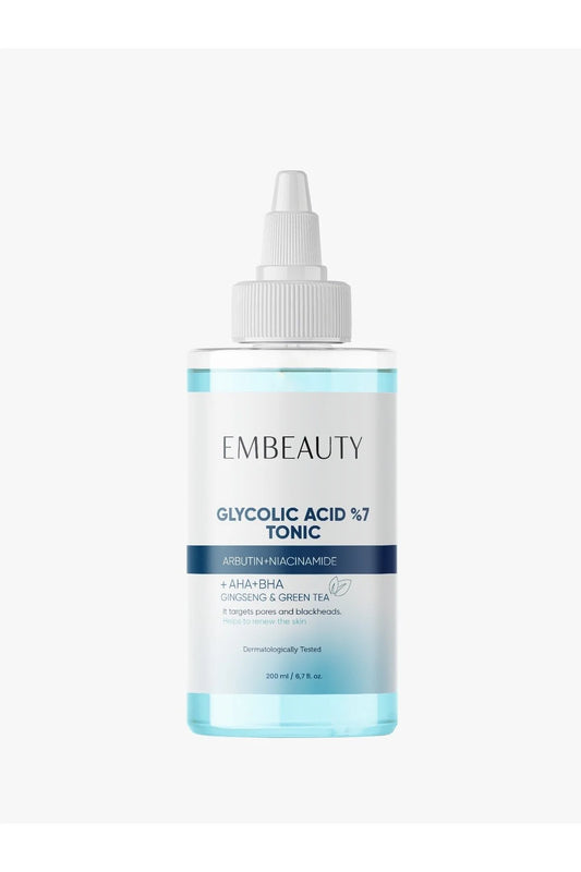 Embeauty Glycolic Acid 7% Tonic 200 ml – AHA BHA Exfoliërende Toner