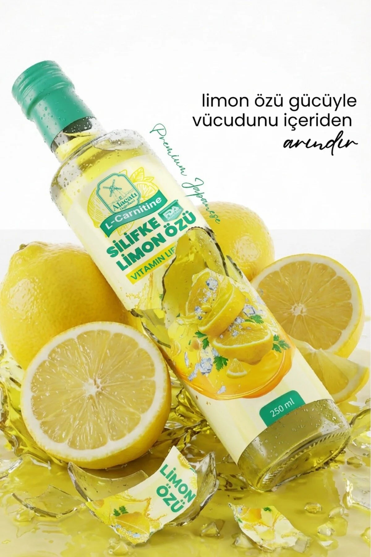 Alaçatı Değirmeni L-Carnitine Silifke Limon Özü 250ml