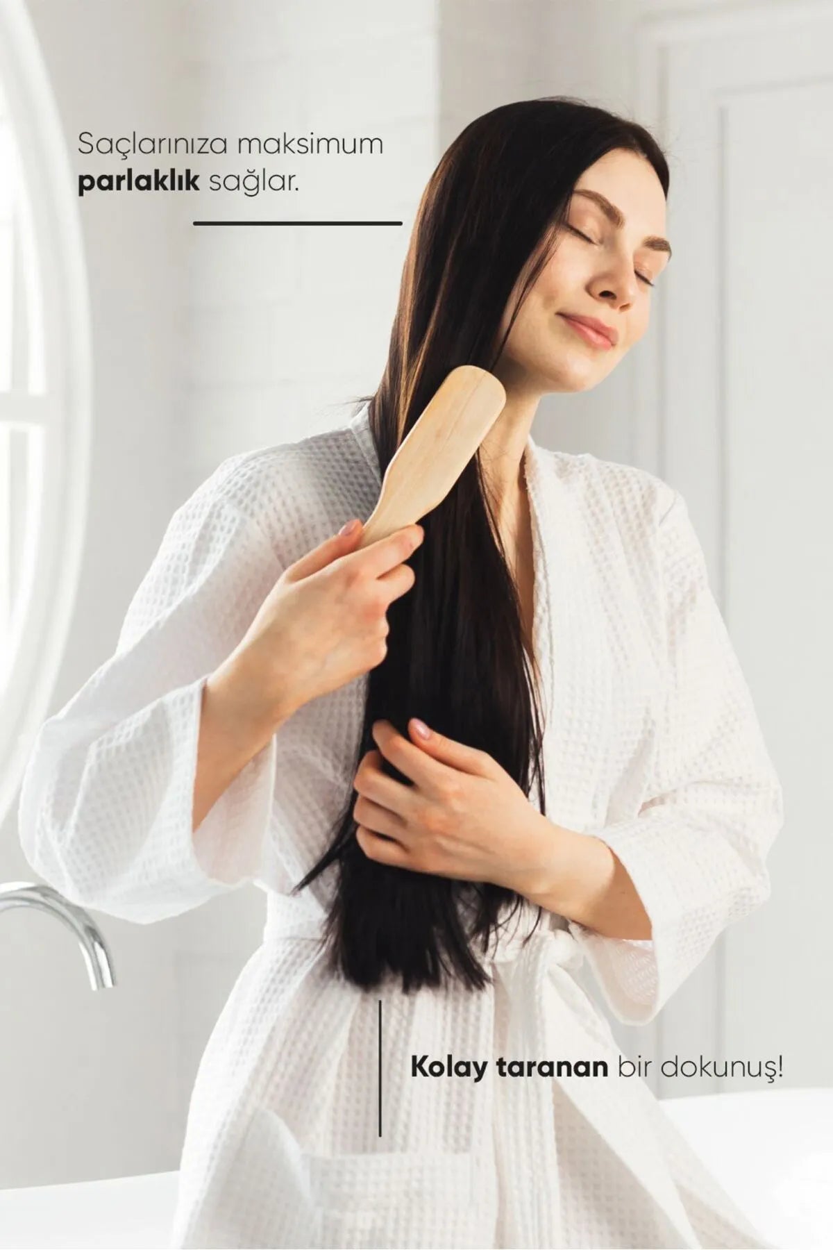 WOU World of Unique Milk - Luxe Cadeau Set 3 in 1 - Milk Therapy Haarverzorgingsshampoo 400 ml - 10 effecten in 1 - Het voedt en beschermt haar - Stralende glans - Gezonde groei - Milk Therapy Haarverzorgingsmelk 150 ml / luxe kam cadeau
