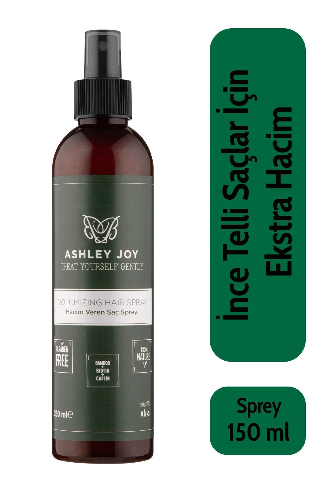 Ashley Joy Volumizing Hair Spray - Volumegevende Haarspray voor Fijne en Zwak Haar met Biotine - Cafeïne & Bamboe - 150 ml