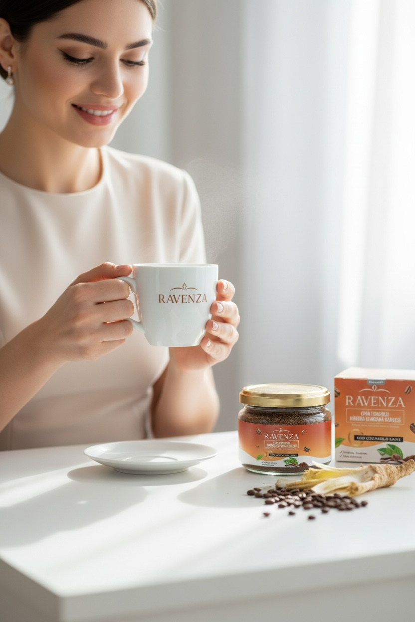 Ravenza Chicory (Hindiba) Koffie met Chiazaad & Guarana - Oploskoffie - 150 g