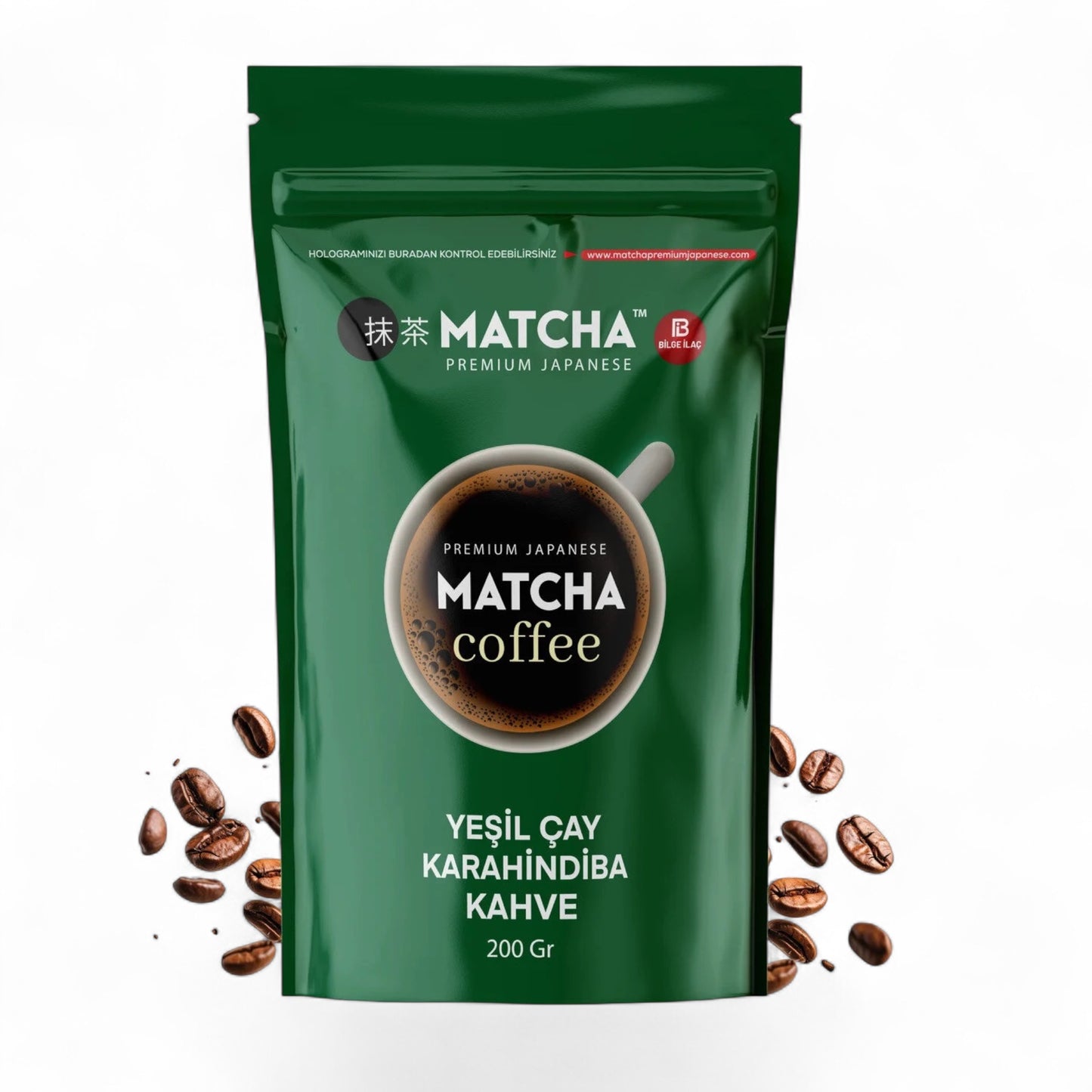 Matcha Premium Japanse Coffee met Groene Thee en Paardebloem (Kara Hindiba) 200 gram