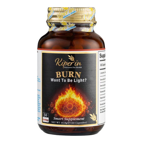 Kiperin Burn Fat Burner 60 Capsules | L-Carnitine, Green Coffee, Green Tea & Garcinia | Met Guarana en Gember Extract