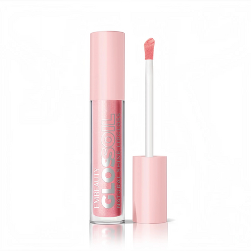 Embeauty Gloss Oil Lip Gloss 01 Sugar Cloud – Natural Shine – Roze Glanzende Lipgloss