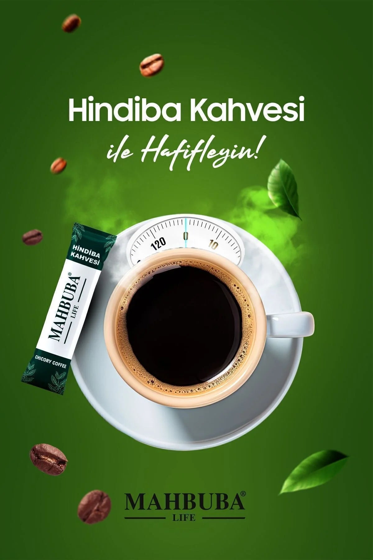 Mahbuba Coffee Life Hindiba Kahvesi (Cichorei) Koffie 60 stuks x 2gr - 1 Maand Gebruik