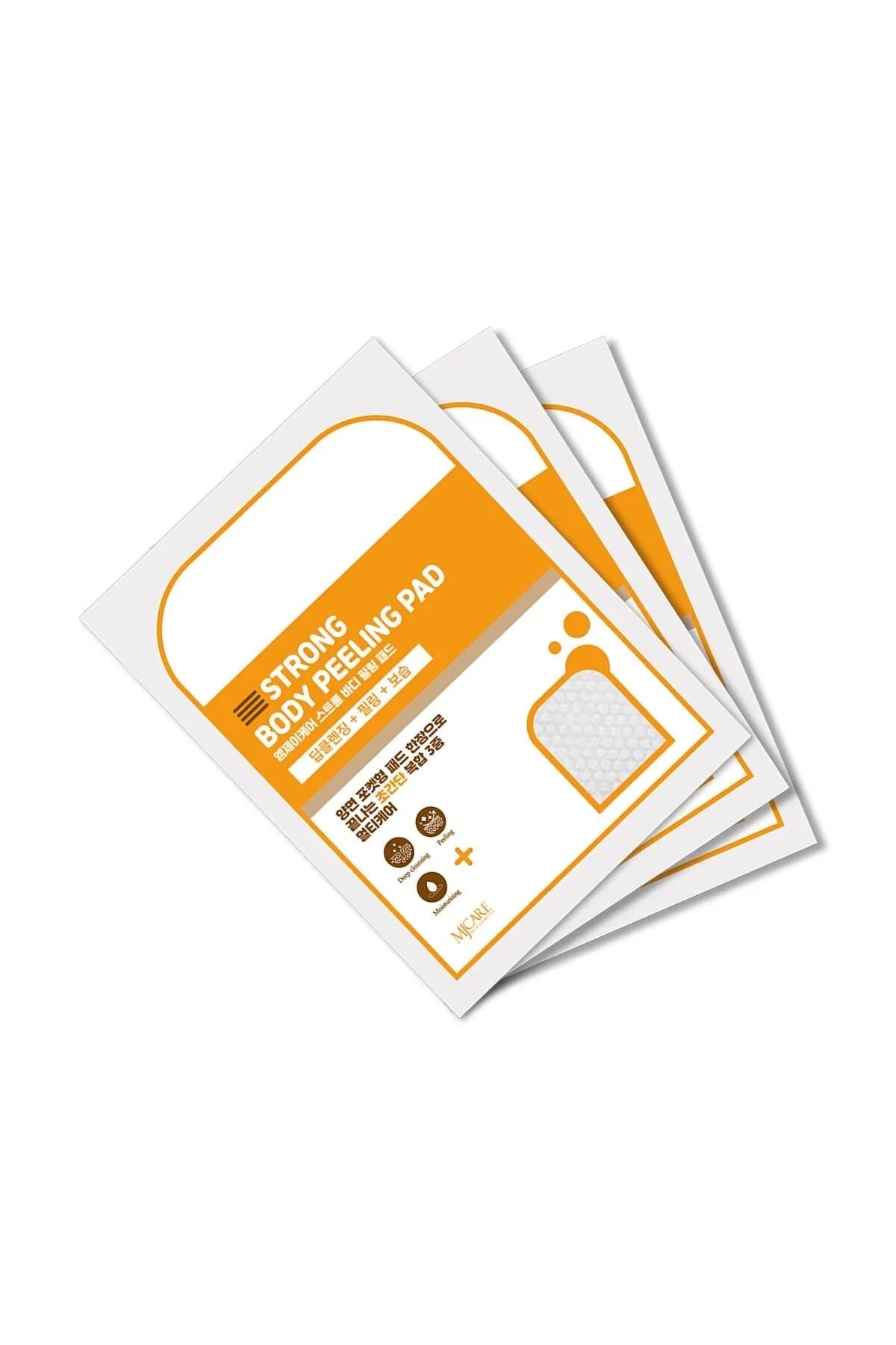 Mjcare Strong Body Peeling Pad - Sterke Lichaamspeeling Pad 3 stuks - Diepe reiniging (Deep cleansing) + Peeling + Hydratatie (Moisturizing) - Multifunctionele huidverzorging met dubbelzijdig - zakvormig - wegwerppad - Alle huidtypen
