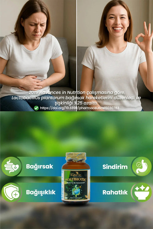 Kiperin Postbiotic 21 Capsules | Lactobacillus Rhamnosus & Lactobacillus Plantarum | 10 Miljard Postbiotische Micro-organismen per Dag