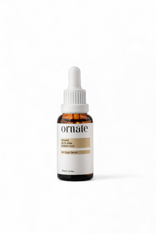 ORNATE Ant Egg Oil Ontharings- en HaarVerminderend MierenEieren Serum 30 ml Mierenzuur Aloë vera Kokos Olie & Sesam Olie