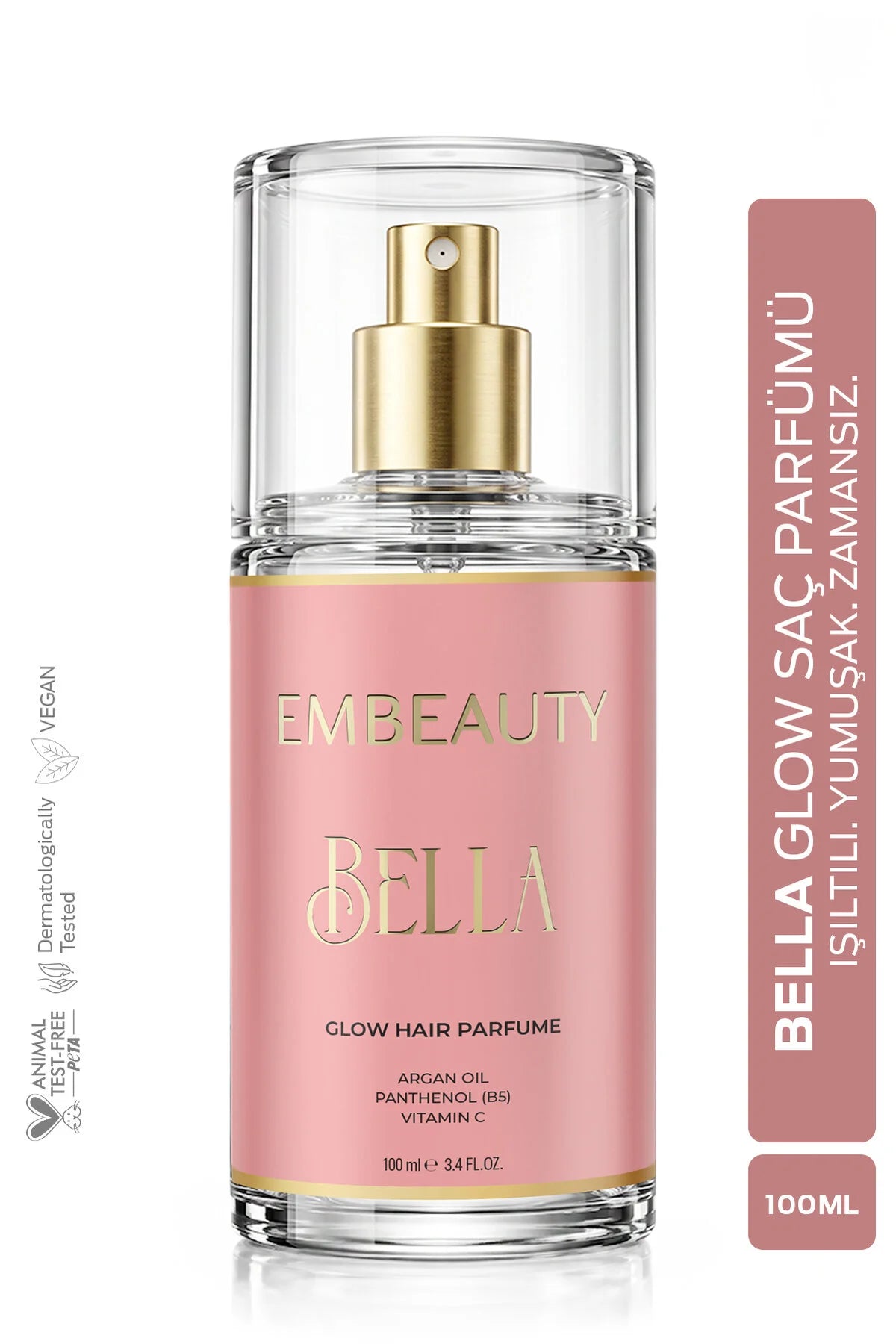 Embeauty Bella Glow Haarparfum – Met Arganolie, Panthenol B5, Vitamine C & Keratine – 100 ml