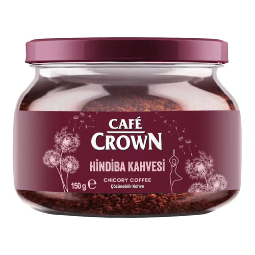 Café Crown Hindiba Kahvesi – Cichoreikoffie – 60% Instant Koffie & 40% Cichorei – Oplosbare Koffie – 150 g