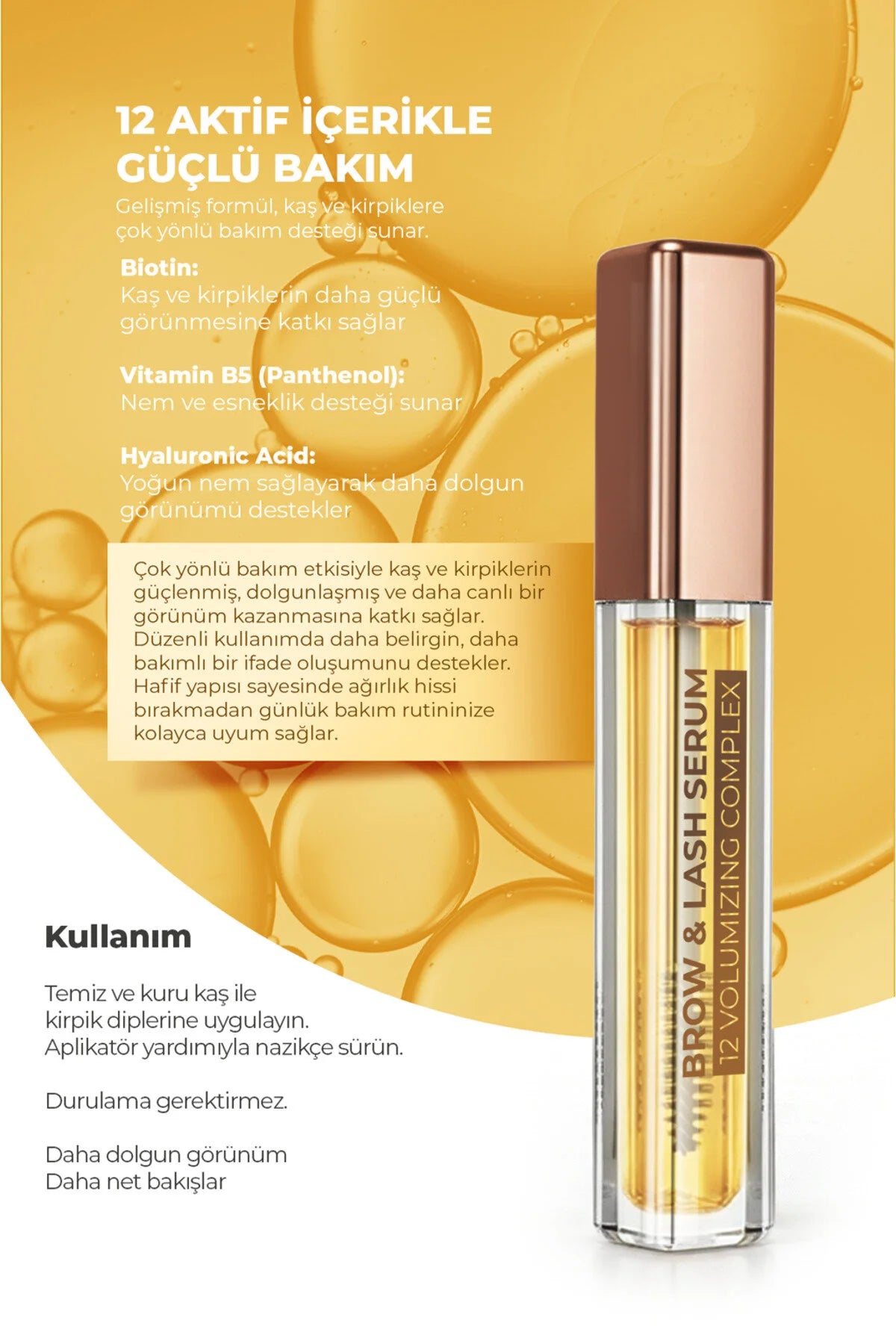 VULLY 12 Active Brow & Lash Serum – Eyebrow and Eyelash Growth Serum