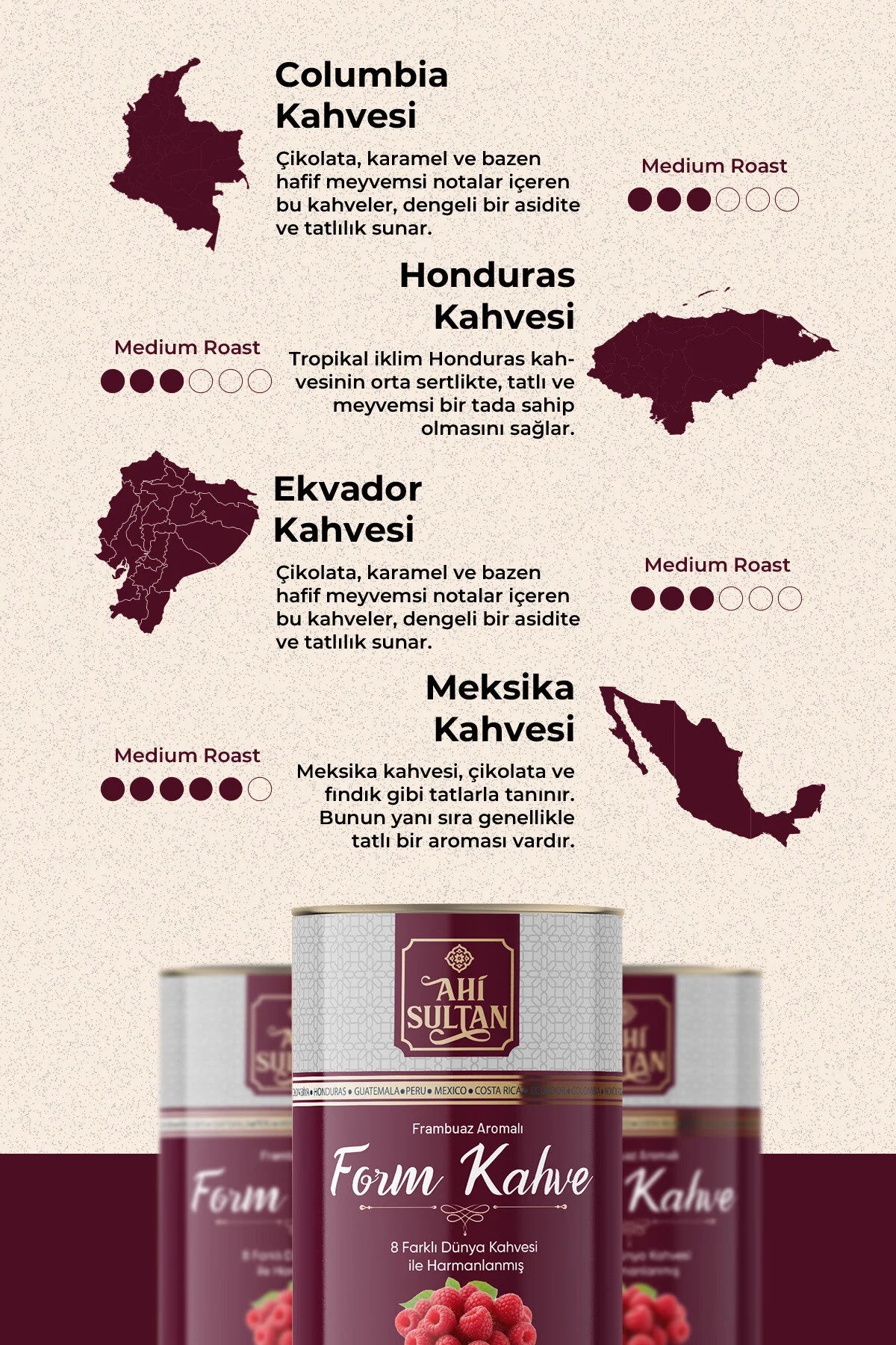 Ahi Sultan Framboos Koffie -100g