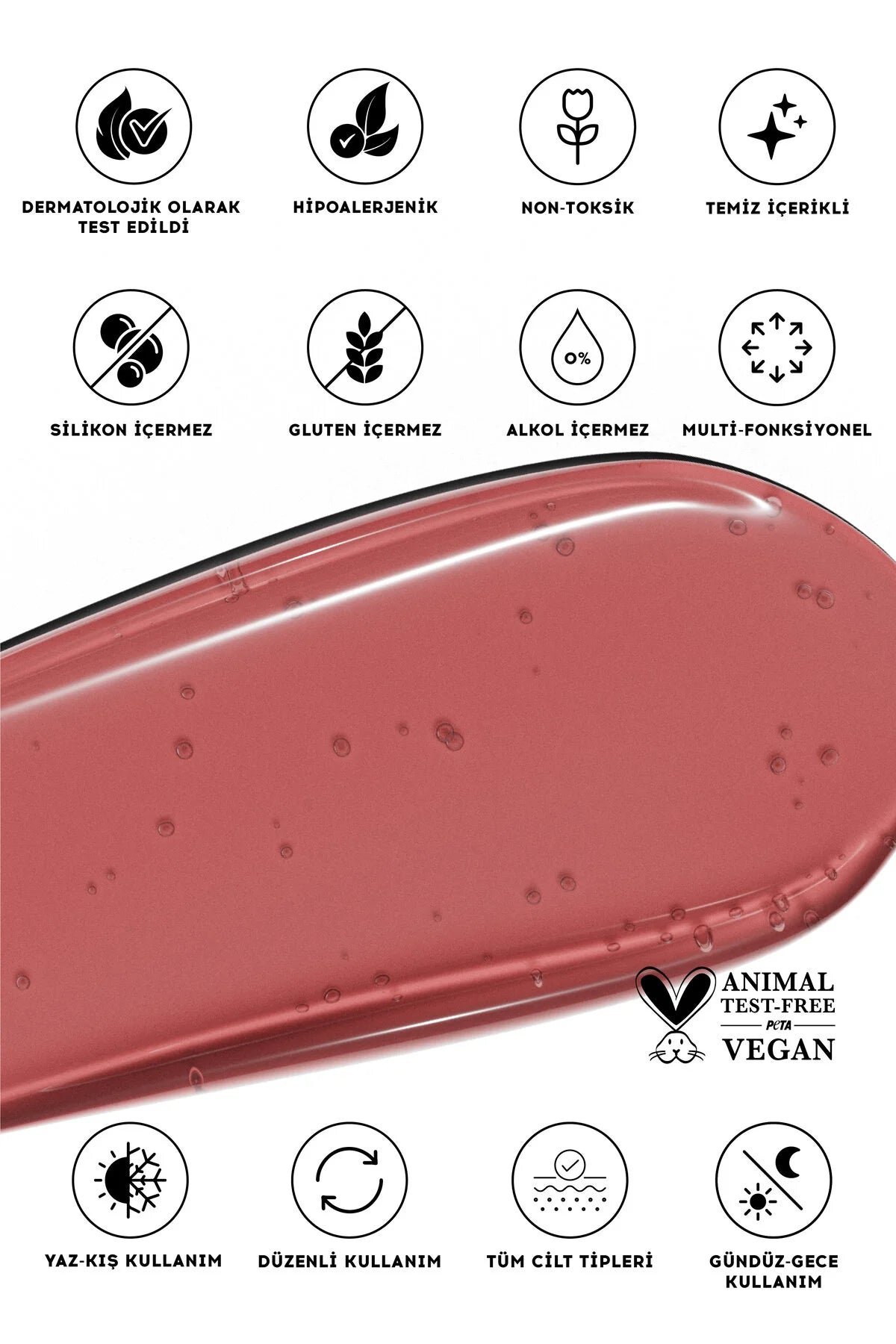 Cream Co. 3-in-1 Lip Balm – Hydraterend, Verzorgend & Glanzend – Hyaluronzuur & Ceramiden – 10 ml