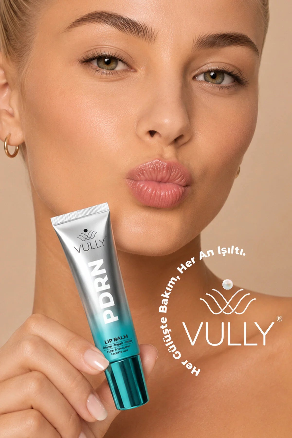VULLY PDRN Lip Balm – Lippenbalsem met Hyaluronzuur & PDRN – Hydraterend & Verzorgend – Voor Gladdere Lippen