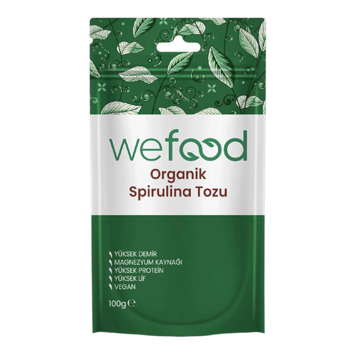 Wefood Spirulina Poeder – 100% Spirulina – Vegan – Eiwitrijk & Vezelrijk – 100 g