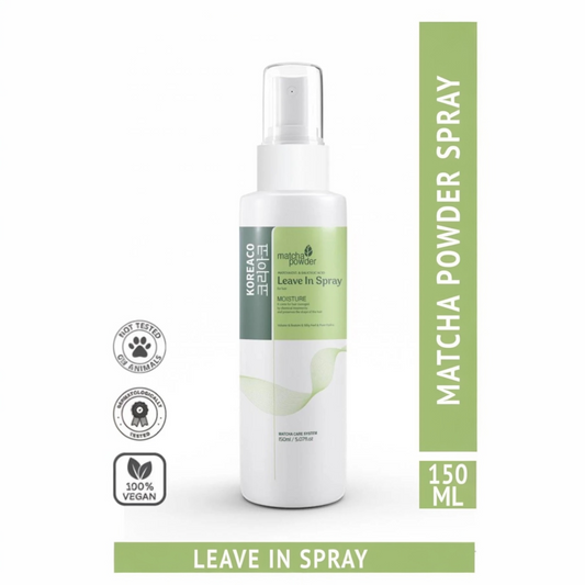 Koreaco Matcha Leave-In Hair Spray 150ml – Hydraterende Haar Spray zonder Uitspoelen