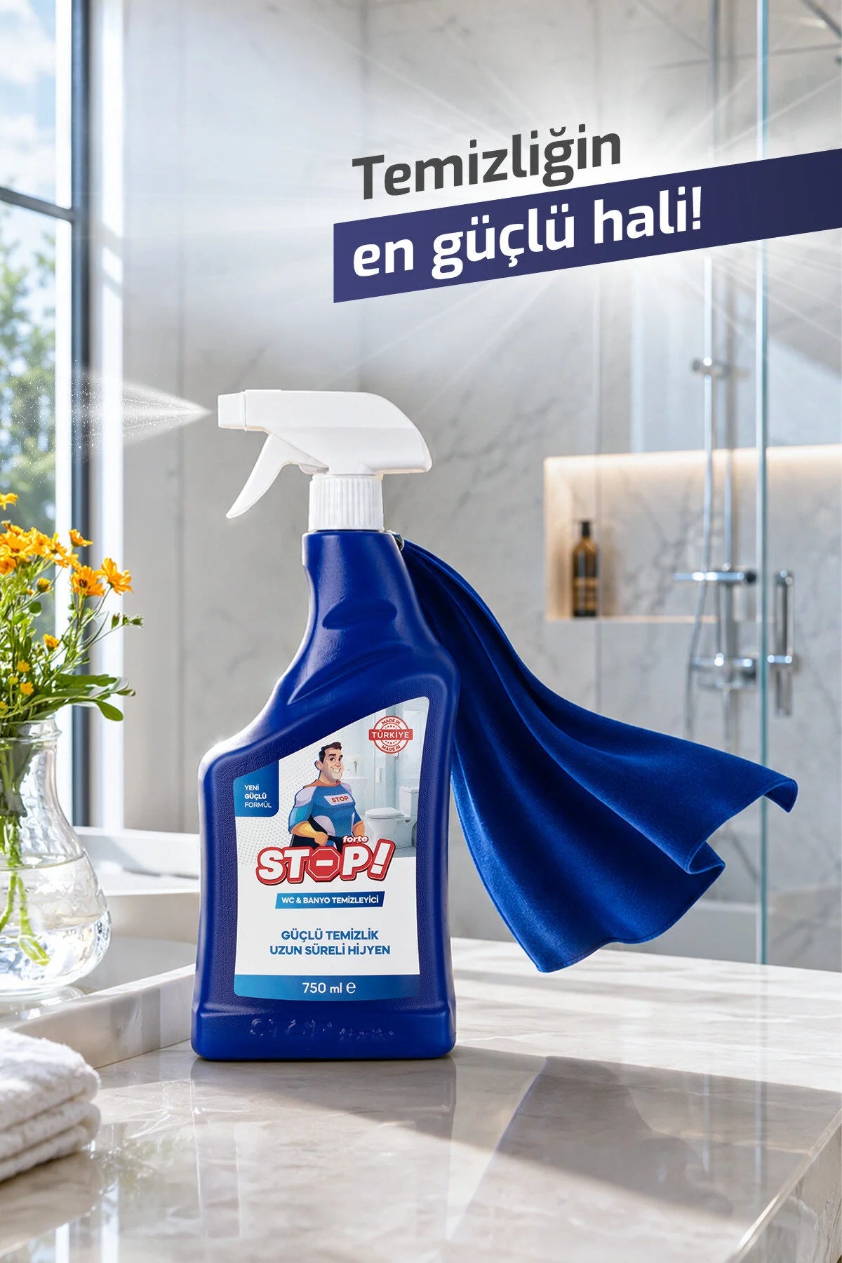 STOP Forte WC & Badkamerreiniger 750 ml
