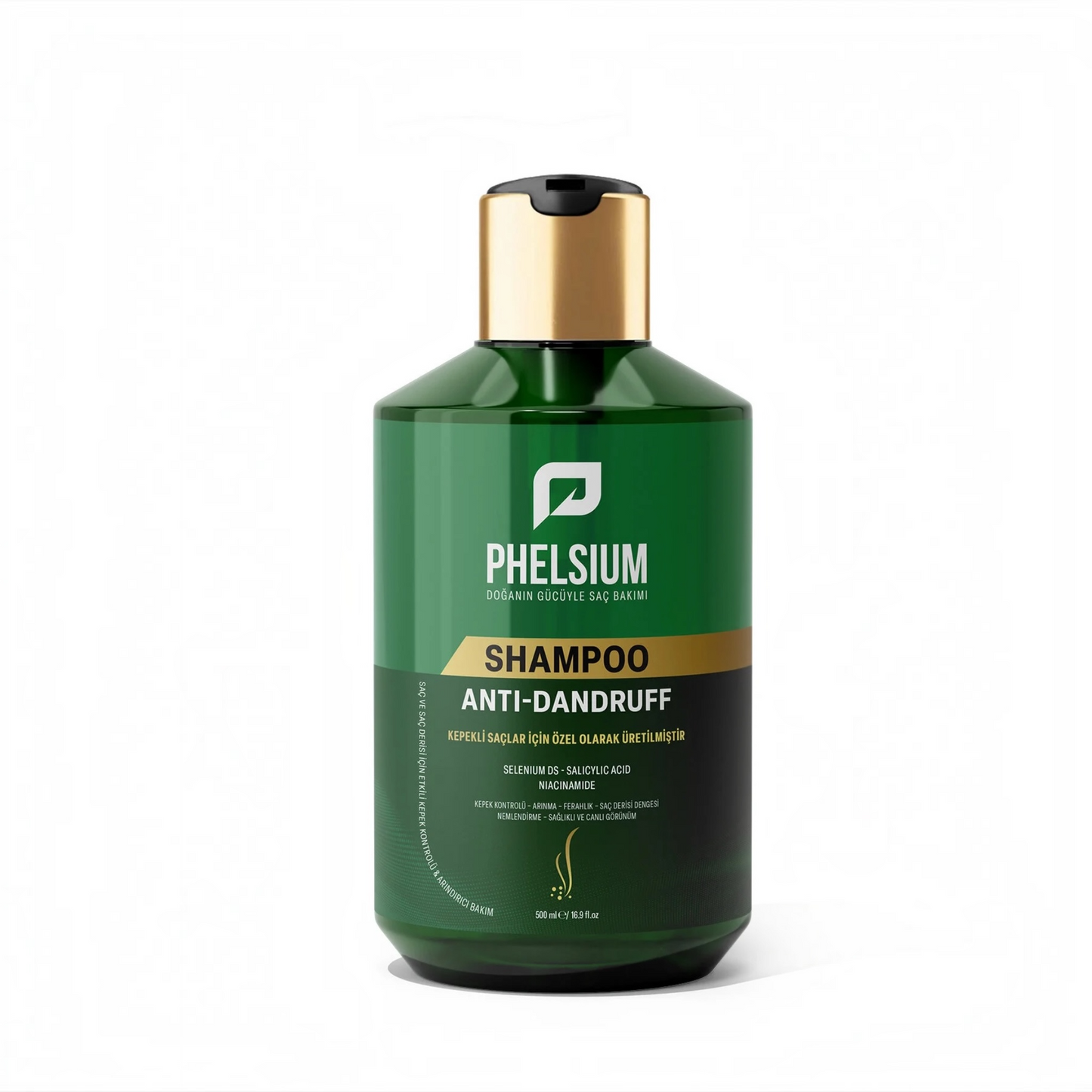Phelsium Anti-Roos Shampoo – Selenium Sulfide, Salicylzuur & Niacinamide – Voor Roosgevoelig Haar – 500 ml