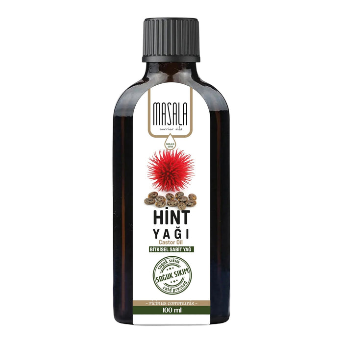Masala Hint Yağı 100ml | Soğuk Sıkım Castor Oil voor Haar, Wimpers en Huid