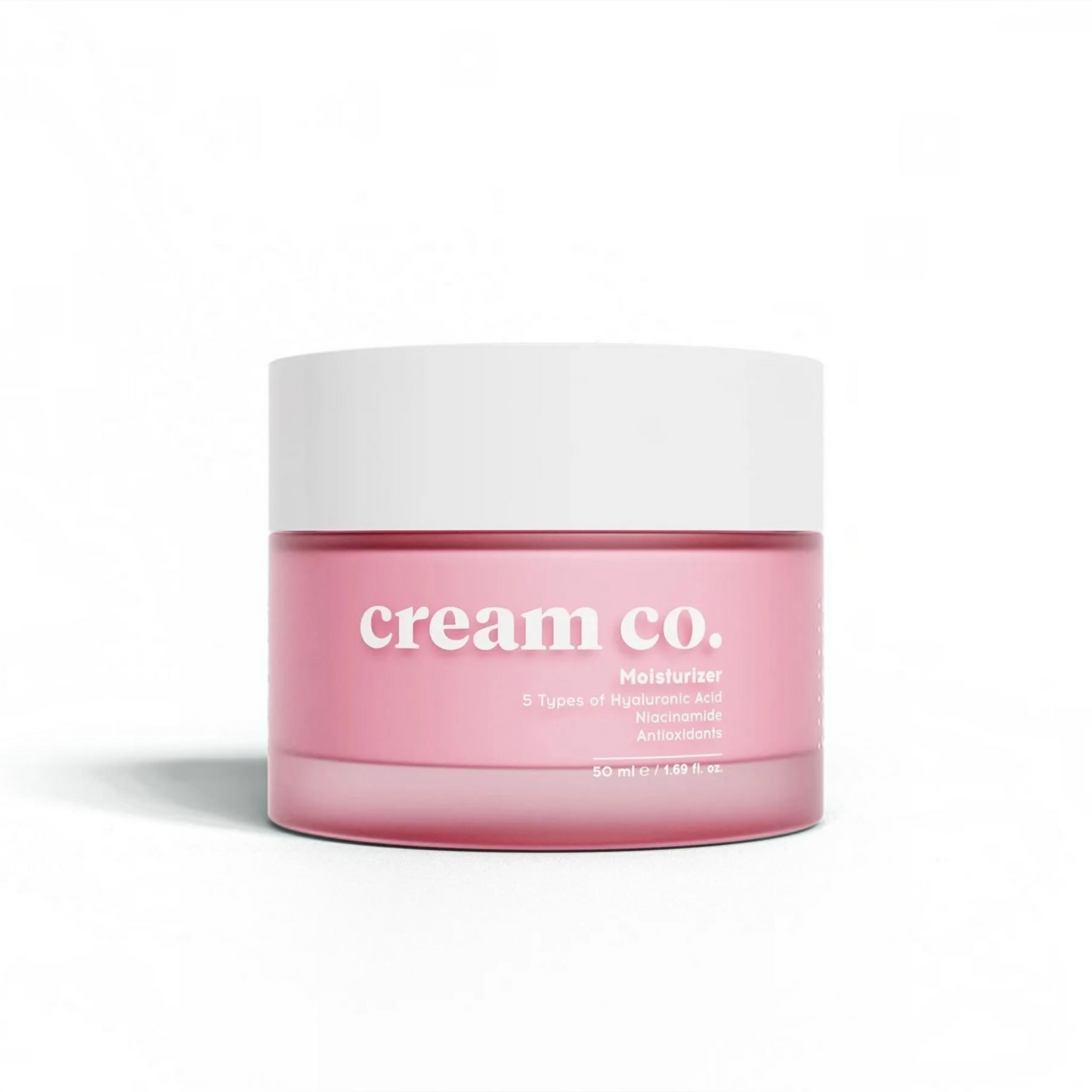 Cream Co. Moisturizer 50 ml – Gezichtscrème met 5 Soorten Hyaluronzuur, Niacinamide & Antioxidanten