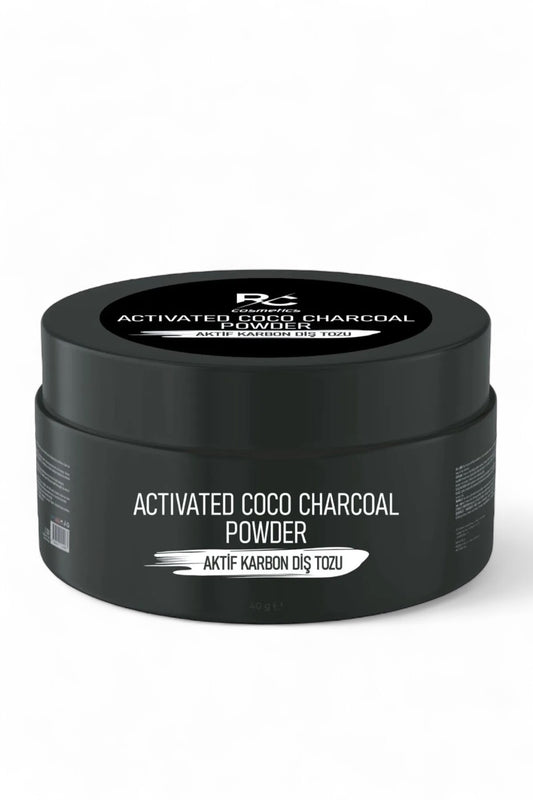 RC Cosmetics Activated Charcoal Whitening Tandpoeder 1 stuks - Tanden bleken - Tooth Powder - 1x40gr - Zwarte bleek poeder