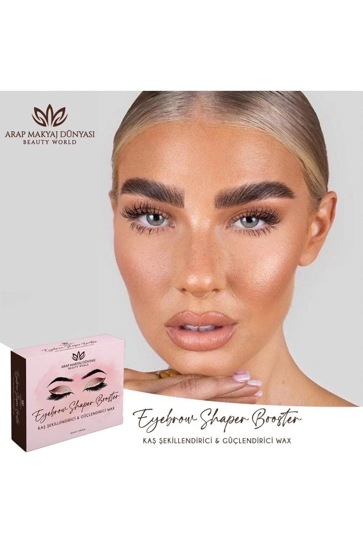 Arap Makyaj Dünyası Eyebrow Shaper Booster Wax 50 ml | Transparante Wenkbrauw Styling Wax | Langdurige Fixatie