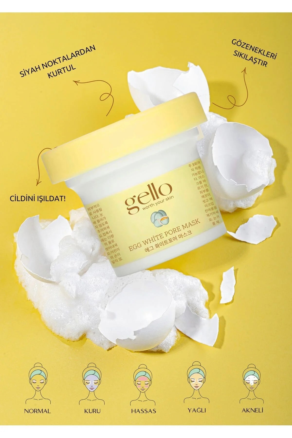 Gello Egg White Pore Mask 100ml