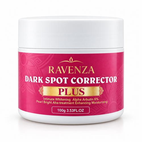 Ravenza Dark Spot Corrector Plus – Gezichtscrème met Alpha Arbutin 6%, Kojic Acid, Niacinamide, Glutathione & Hyaluronzuur – 100 g
