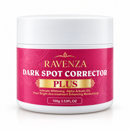Ravenza Dark Spot Corrector Plus – Gezichtscrème met Alpha Arbutin 6%, Kojic Acid, Niacinamide, Glutathione & Hyaluronzuur – 100 g