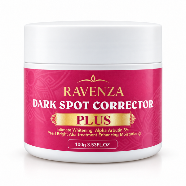 Ravenza Dark Spot Corrector Plus – Gezichtscrème met Alpha Arbutin 6%, Kojic Acid, Niacinamide, Glutathione & Hyaluronzuur – 100 g