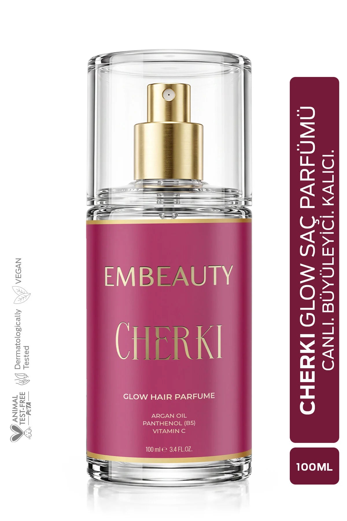 Embeauty Cherki Glow Haarparfum – Met Arganolie, Panthenol B5 & Vitamine C – 100 ml