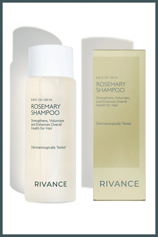 Rivance Rosemary (Rozemarijn) Shampoo Anti-haaruitval & vettigheid - Versterkt - Geeft volume & Verbetert gezondheid van het haar - Effectieve & Revitaliserende sulfaatvrije rozemarijnshampoo tegen haaruitval - Dermatologisch getest - 250 ml