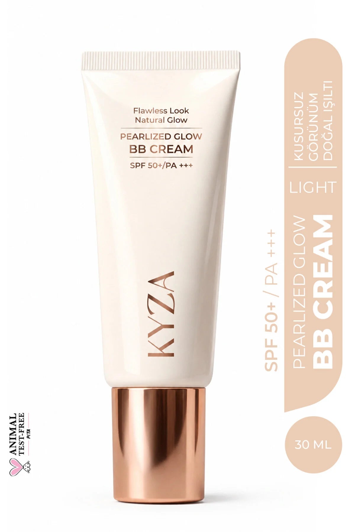 KYZA Pearlized Glow BB Cream SPF50+ PA+++ Light 30ml | Hydraterende BB Cream met Zonbescherming