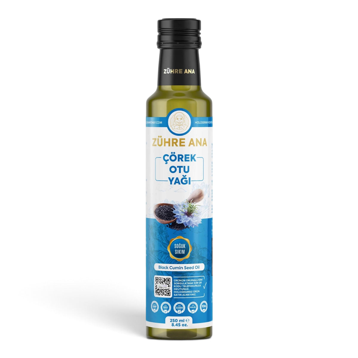 Zühre Ana Zwarte Komijnolie – Koudgeperste Black Cumin Seed Oil – 250 ml