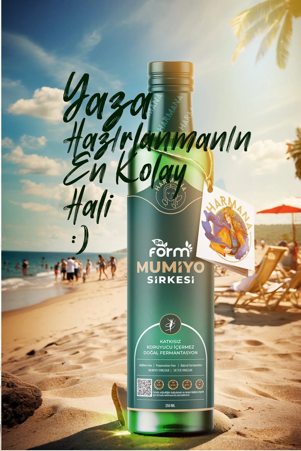 Harmana BeForm Mumiyo Sirkesi 250 ml | Natuurlijke Gefermenteerde Drinkazijn met Mumiyo, Honing & Kruiden