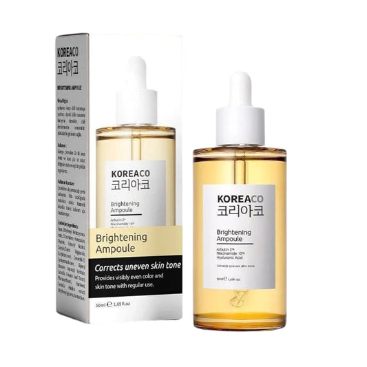 KOREACO - Brightening Ampoule, Verlichtend Ampul, Huidtint - Equalizer - Serum tegen puistjes, Anti-Vlek & Huidskleur Egaliserend Alle huidtypes, 50 ml