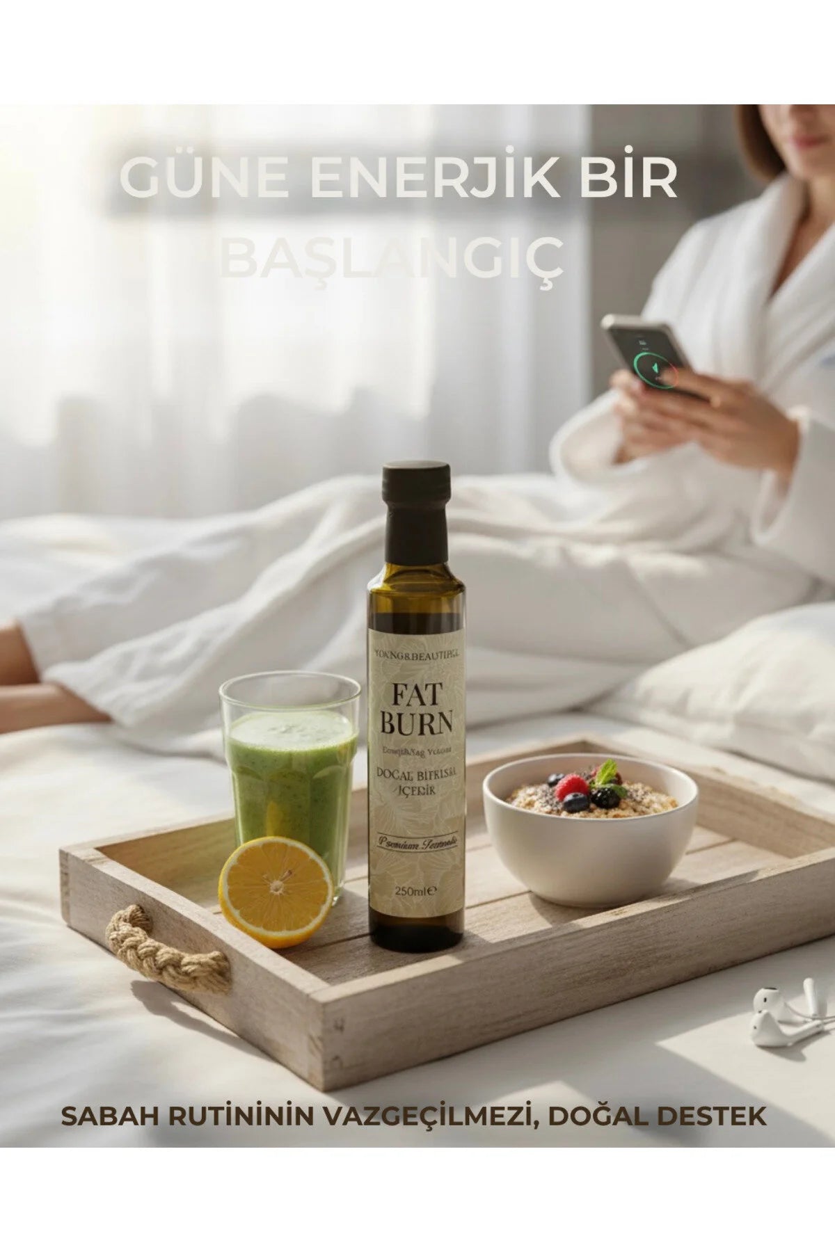 Young & Beautiful Natural Botanical Blend - Fat Burn - Bevat 13 Vruchten & Plantenextracten - 1 Fles van 250 ml - Natuurlijk Product - Plantaardige Formule - Ondersteuning voor Vitaliteit en lichtheid