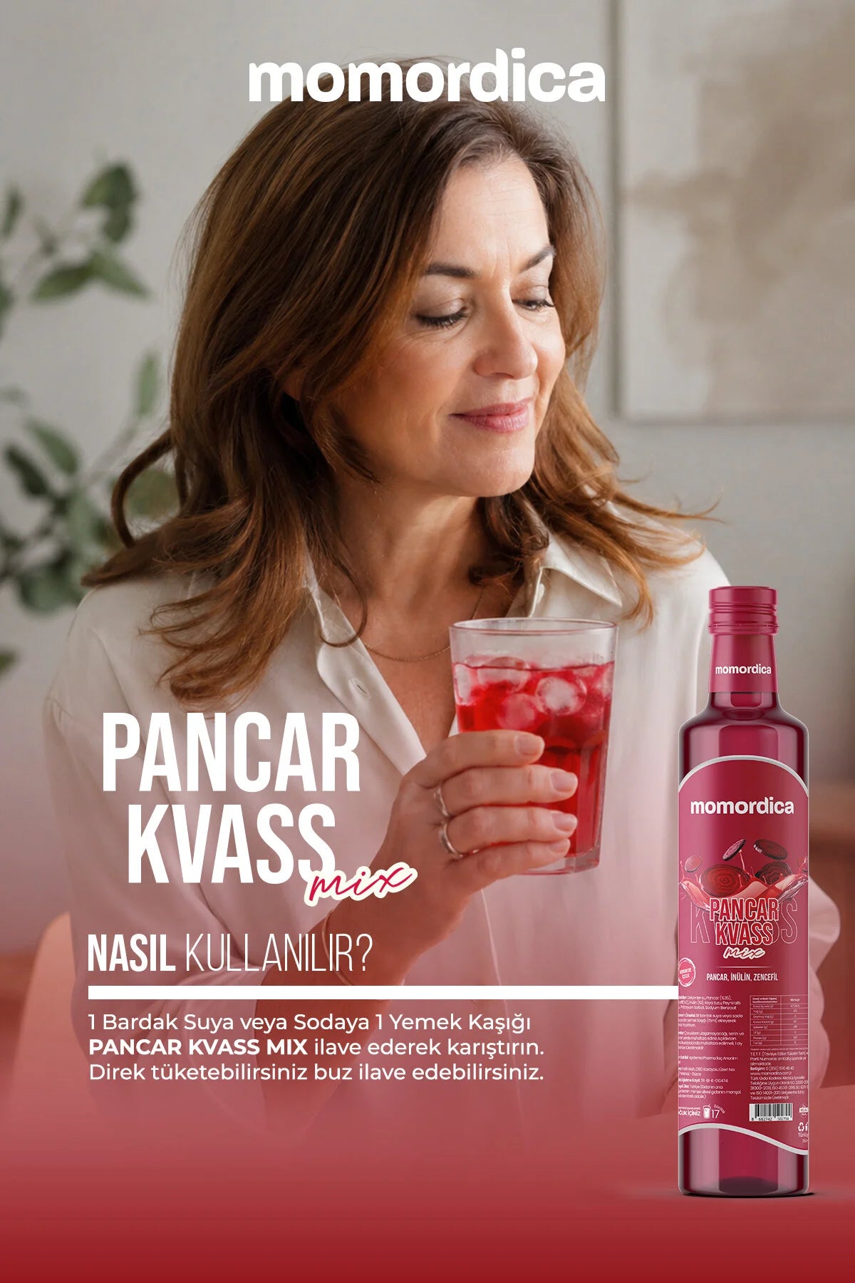 Momordica (Pancar kvass mix)Rode Biet Mix – Geconcentreerde Drank met Rode Biet, Inuline & Gember – 250 ml