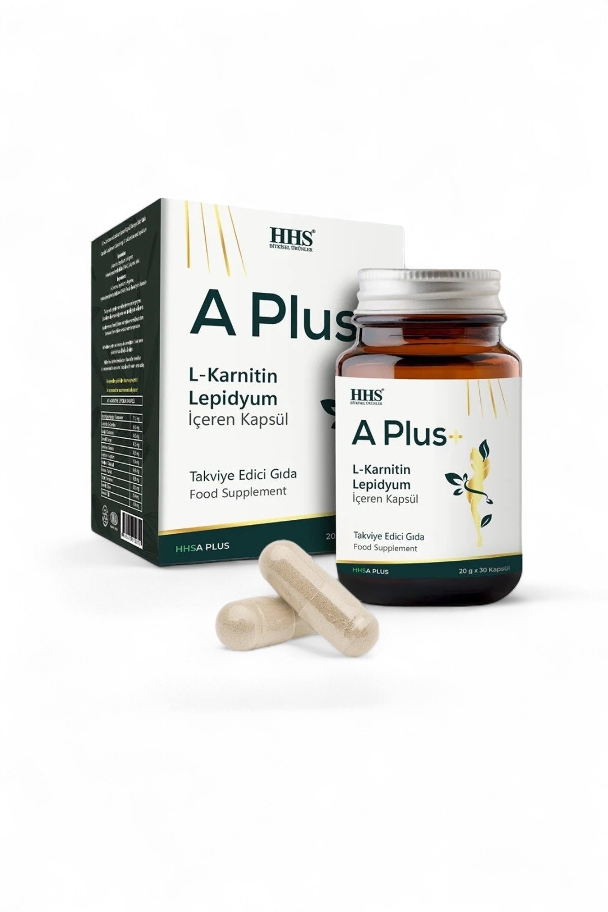 HHS A PLUS+ L-Carnitine & Lepidium Detox Kruiden 30 Afslankcapsules