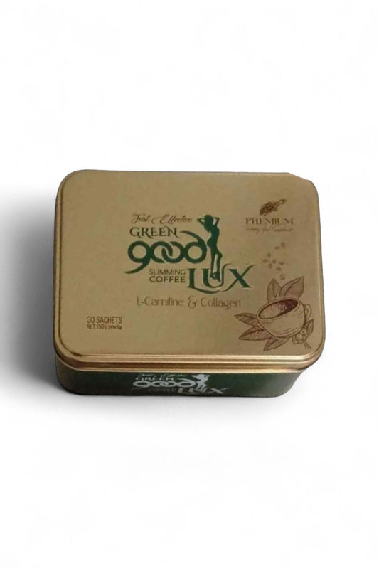 SLT SLIM Green Good Lux Detox Coffee - Snelle Effectiviteit met L-Carnitine & Collageen 30 stuks