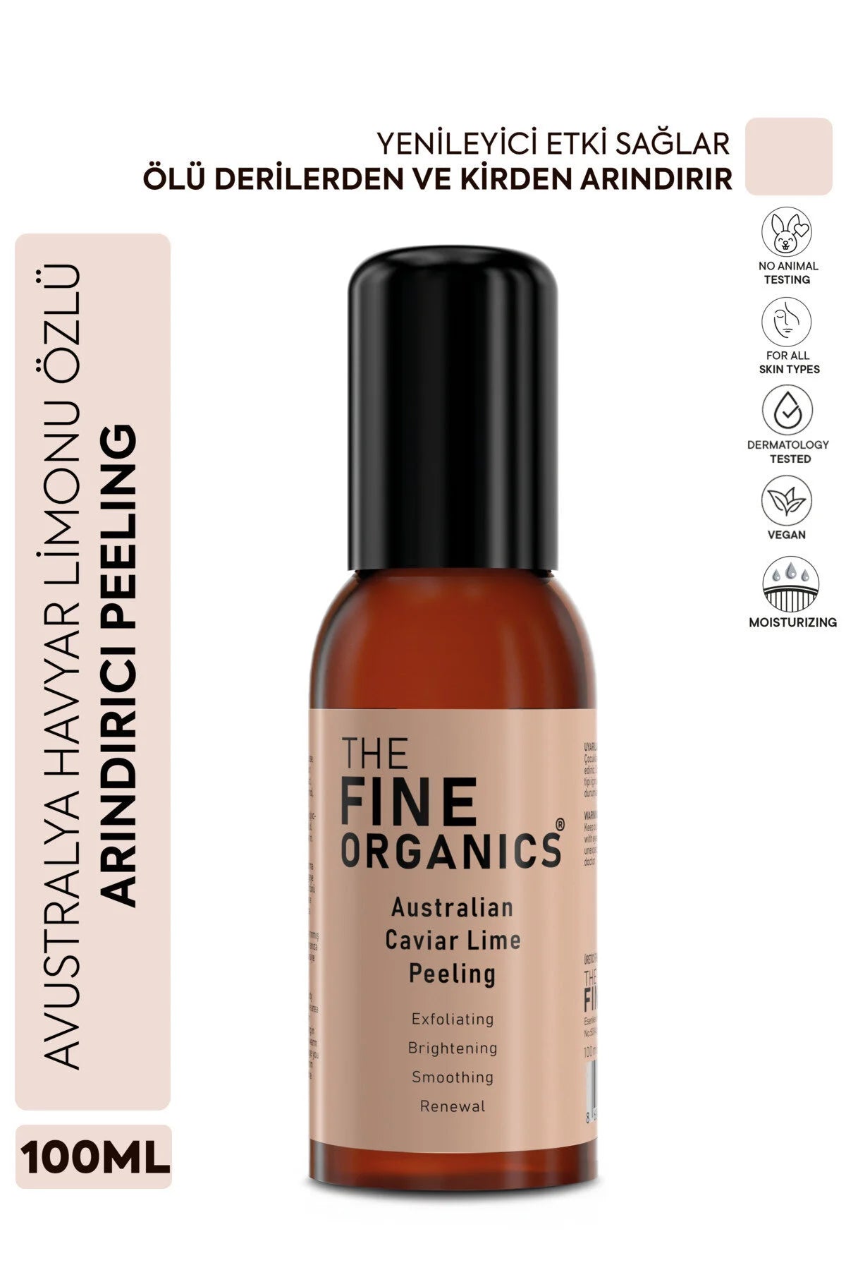 The Fine Organics Australian Caviar Lime Peeling 100ml – Exfoliërende & Verhelderende Peeling