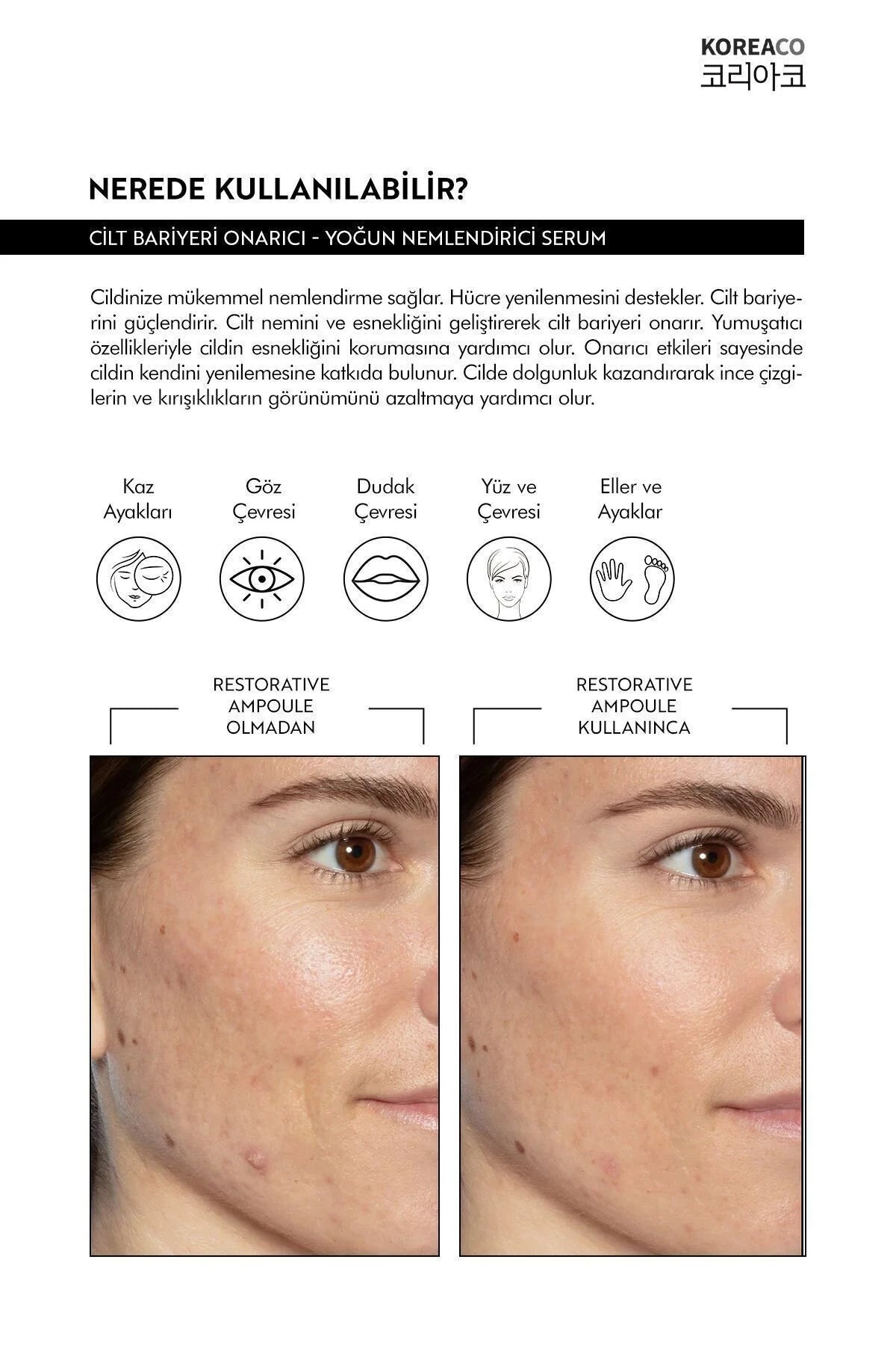 Koreaco - Restorative Ampoule | Serum | Pure Centella Asiatica | Panthenol | Hydrateert en Kalmeert de huid | Herstellende, verhelderende, 24-uurs hydraterende ampul | 50 ml |